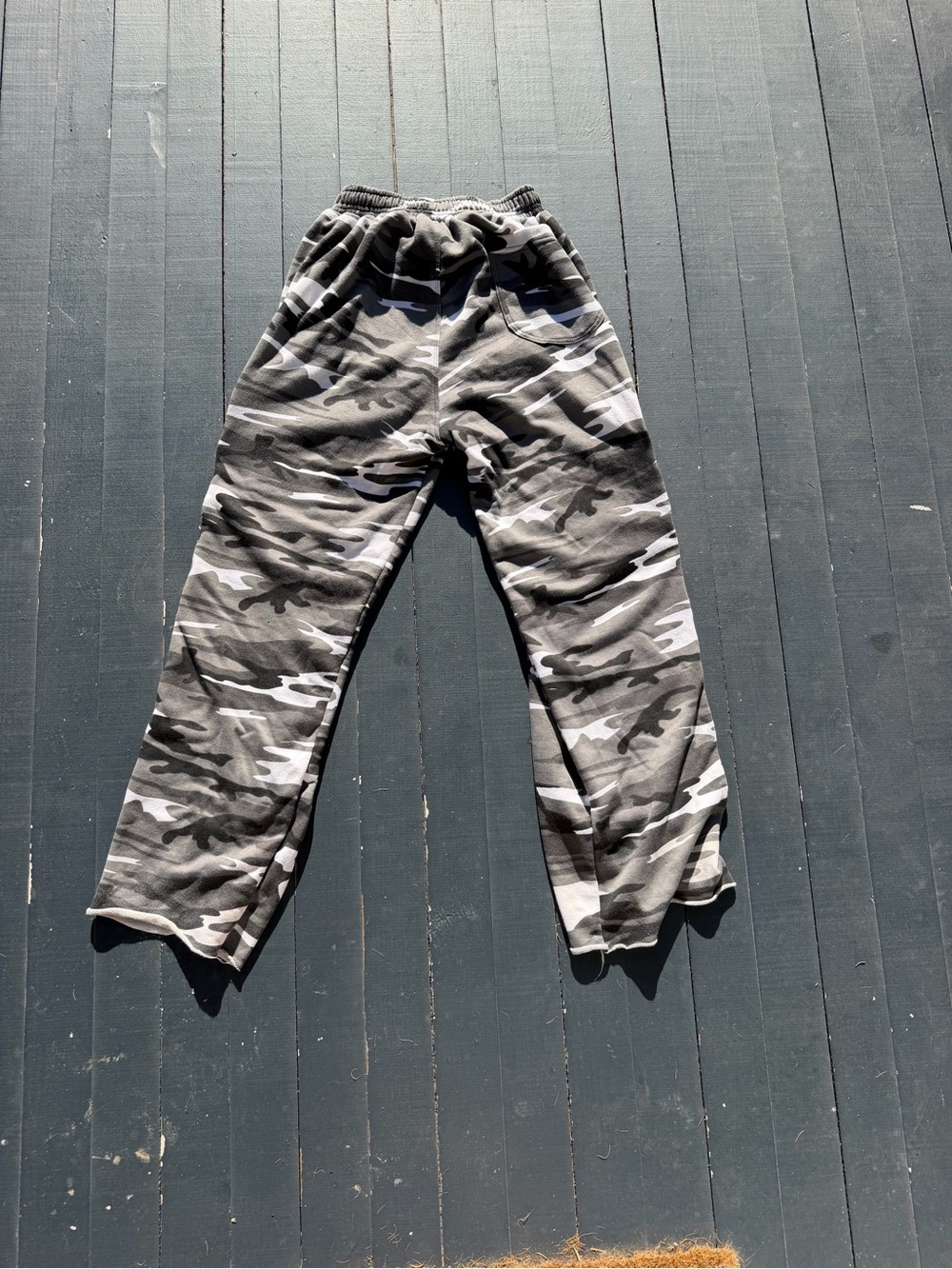 Connected Club - Gray Camo Graphic Sweatpants with Bold Side Lettering - Picture 5 of 5